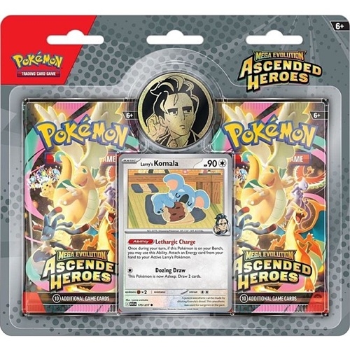 Ascended Heroes - 2‑Pack Blister Collection – Larry's Komala - Pokemon TCG (ENG)